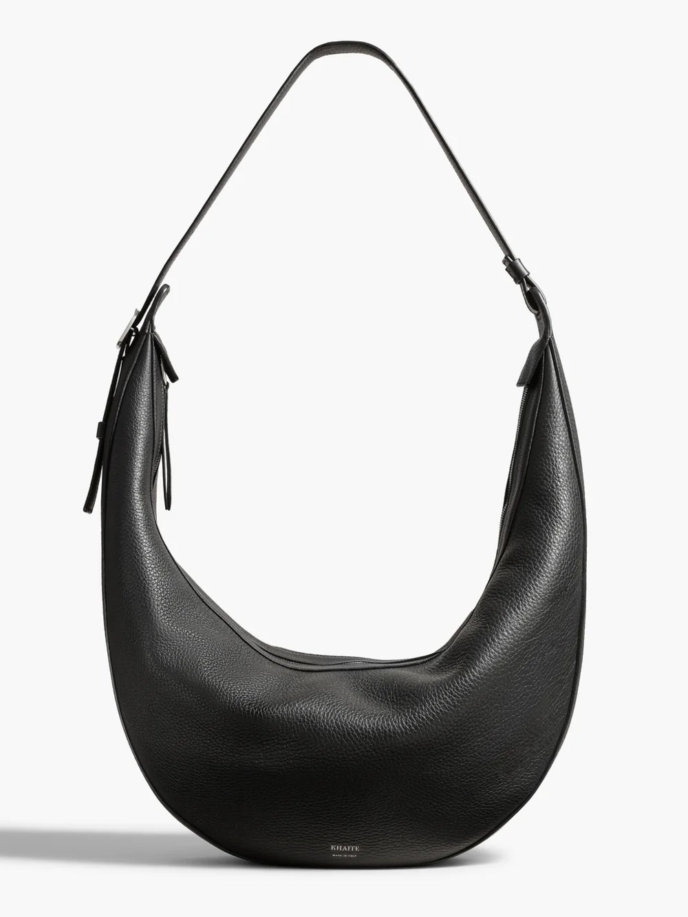 Khaite Augustina Hobo Bag Black Pebbled Leather w/ Dust Bag Excellent Condition